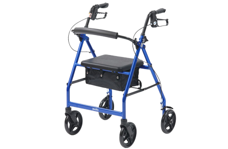 Four Wheel De Luxe Walker